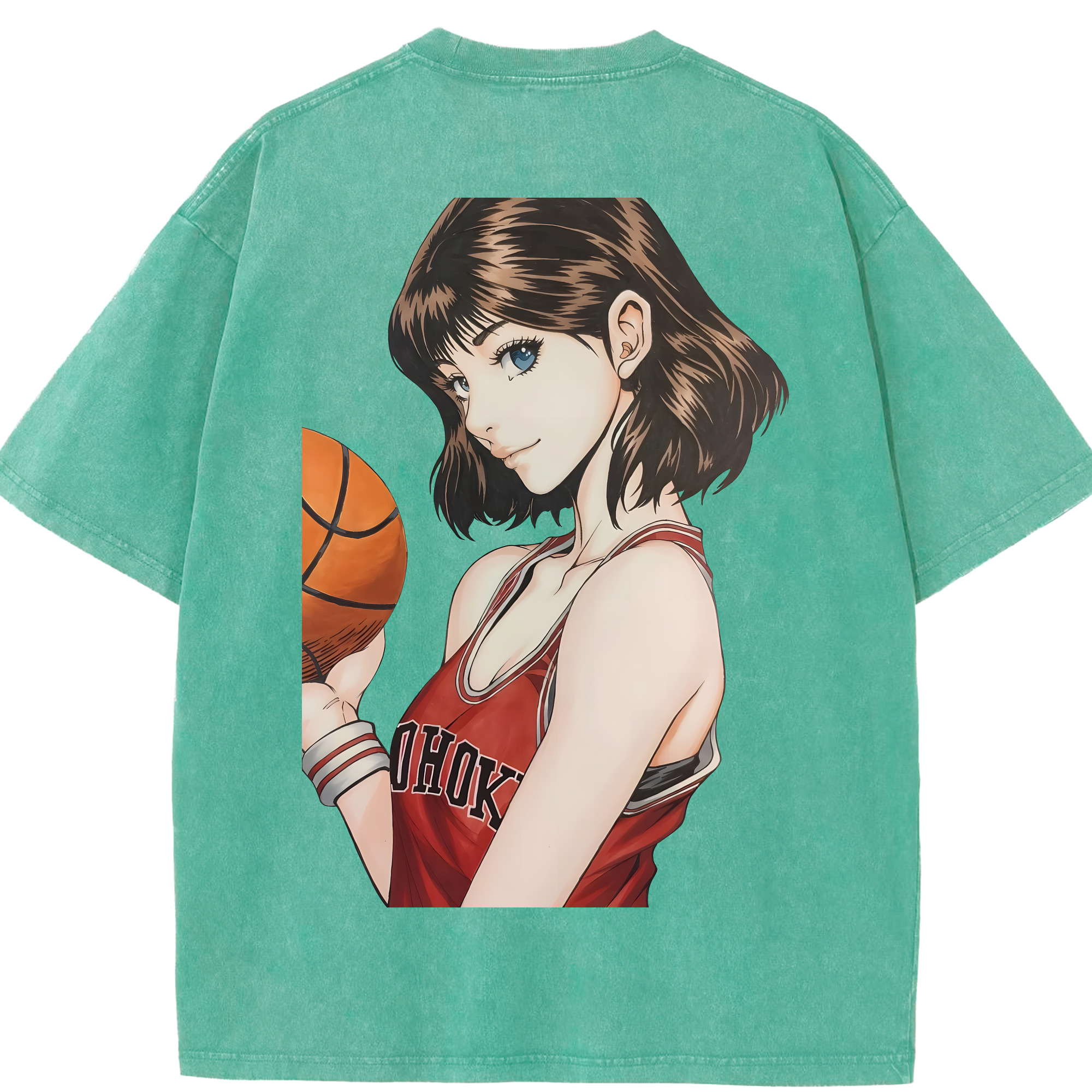 （画像用） SLAM DUNK／スラムダンク 綿100% ヴィンテージ風 半袖Tシャツ（背面プリント）